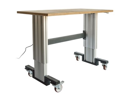 Produktbild: Arbeitstisch 1800 x 800, Stahlplatte, anthrazitgrau RAL 7016