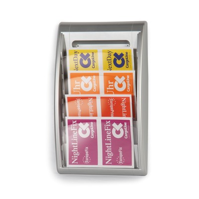 Produktbild: Wandhalter, DIN A4 quer, alufarben