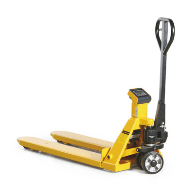Produktbild: Gabelhubwagen mit Waage 1-kg-Schritt