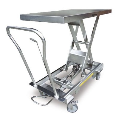 Produktbild: Edelstahl-Scherenhubtischwagen 500