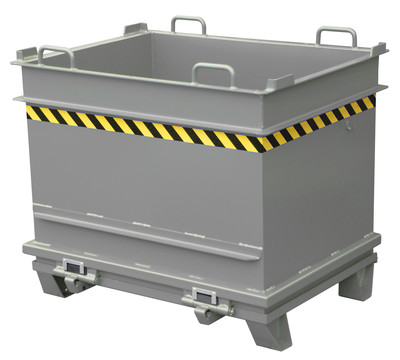 Produktbild: Baustoffcontainer BC 1000, lackiert, Mausgrau