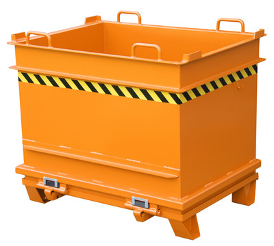 Produktbild: Baustoffcontainer BC 1000, lackiert, Gelborange