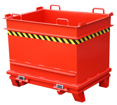 Produktbild: Baustoffcontainer BC 1000, lackiert, Feuerrot