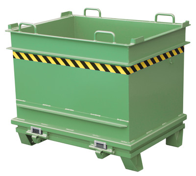 Produktbild: Baustoffcontainer BC 1000, lackiert, Resedagrün