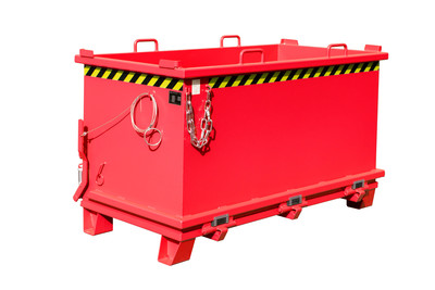 Produktbild: Klappbodenbehälter SB 1500, lackiert, Feuerrot