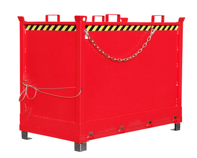 Produktbild: Klappbodenbehälter FB 2000, lackiert, Feuerrot
