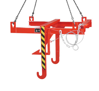Produktbild: Kipptraverse für Baustoffbehälter BBT, lackiert, Feuerrot