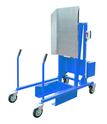 Produktbild: Mülltonnen-Kippstation MKS-12V, lackiert, Lichtblau