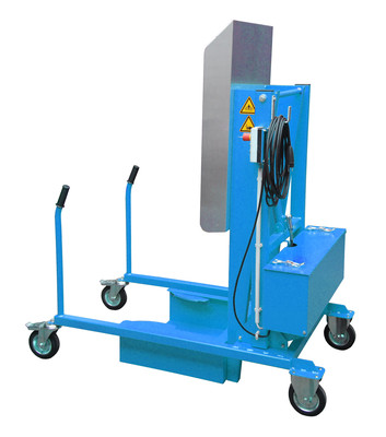 Produktbild: Mülltonnen-Kippstation MKS-230V, lackiert, Lichtblau