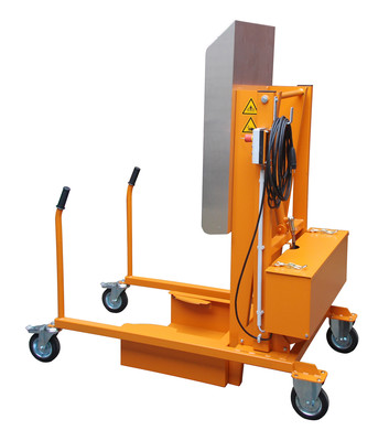 Produktbild: Mülltonnen-Kippstation MKS-230V, lackiert, Gelborange
