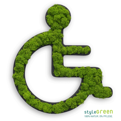 Produktbild: Toilettenrollstuhl 25cm Islandmoos