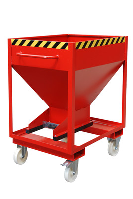 Produktbild: Silobehälter SRE-D 375, lackiert, Feuerrot