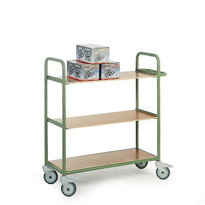 Produktbild: Stahlrohr-Etagenwagen mit 3 Ladeflächen