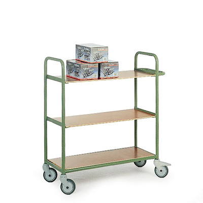 Produktbild: Stahlrohr-Etagenwagen mit 3 Ladeflächen