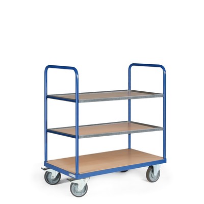 Produktbild: Etagenwagen basic,obere Ladeflächen mit Kante