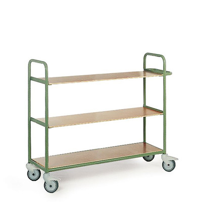Produktbild: Stahlrohr-Etagenwagen mit 3 Ladeflächen