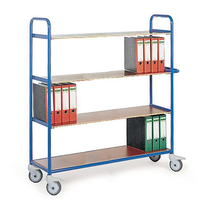 Produktbild: Stahlrohr-Etagenwagen mit 4 Ladeflächen