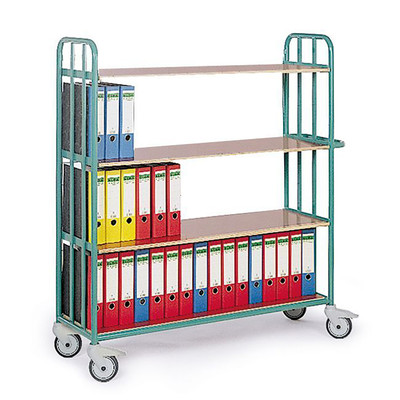 Produktbild: Stahlrohr-Etagenwagen mit 4 Ladeflächen