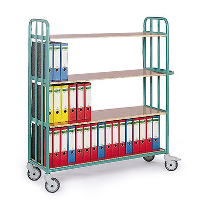 Produktbild: Stahlrohr-Etagenwagen mit 4 Ladeflächen