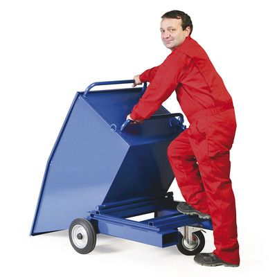 Produktbild: Blechkasten-Wagen mit 400 Liter Inhalt