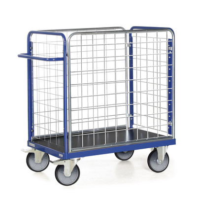 Produktbild: Paketwagen mit 4 Gitterwänden