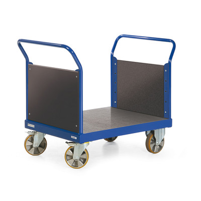 Produktbild: Schwerlast-Plattformwagen mit Holzstirnwand