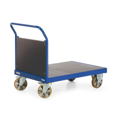 Produktbild: Schwerlast-Plattformwagen mit Holzstirnwand