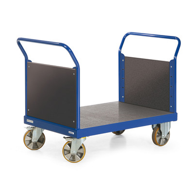 Produktbild: Schwerlast-Plattformwagen mit Holzstirnwand
