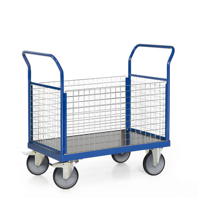 Produktbild: Plattformwagen mit Gitterstirnwand