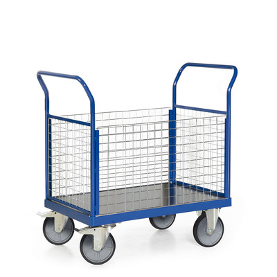 Produktbild: Plattformwagen mit Gitterstirnwand