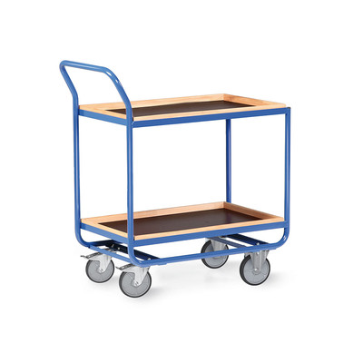 Produktbild: Stahlrohr-Tischwagen mit 30mm Holzrand